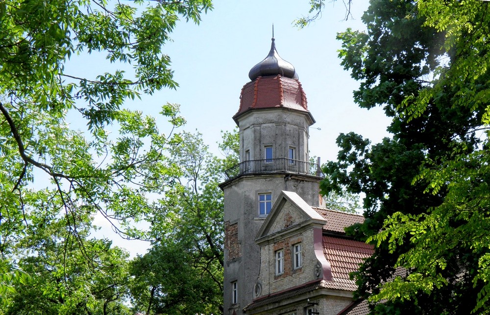 Zdjęcia: Janów, opolskie, Wieża pałacu w Janowie, POLSKA Zdjęcia: Janów, opolskie, Wieża pałacu w Janowie, POLSKA