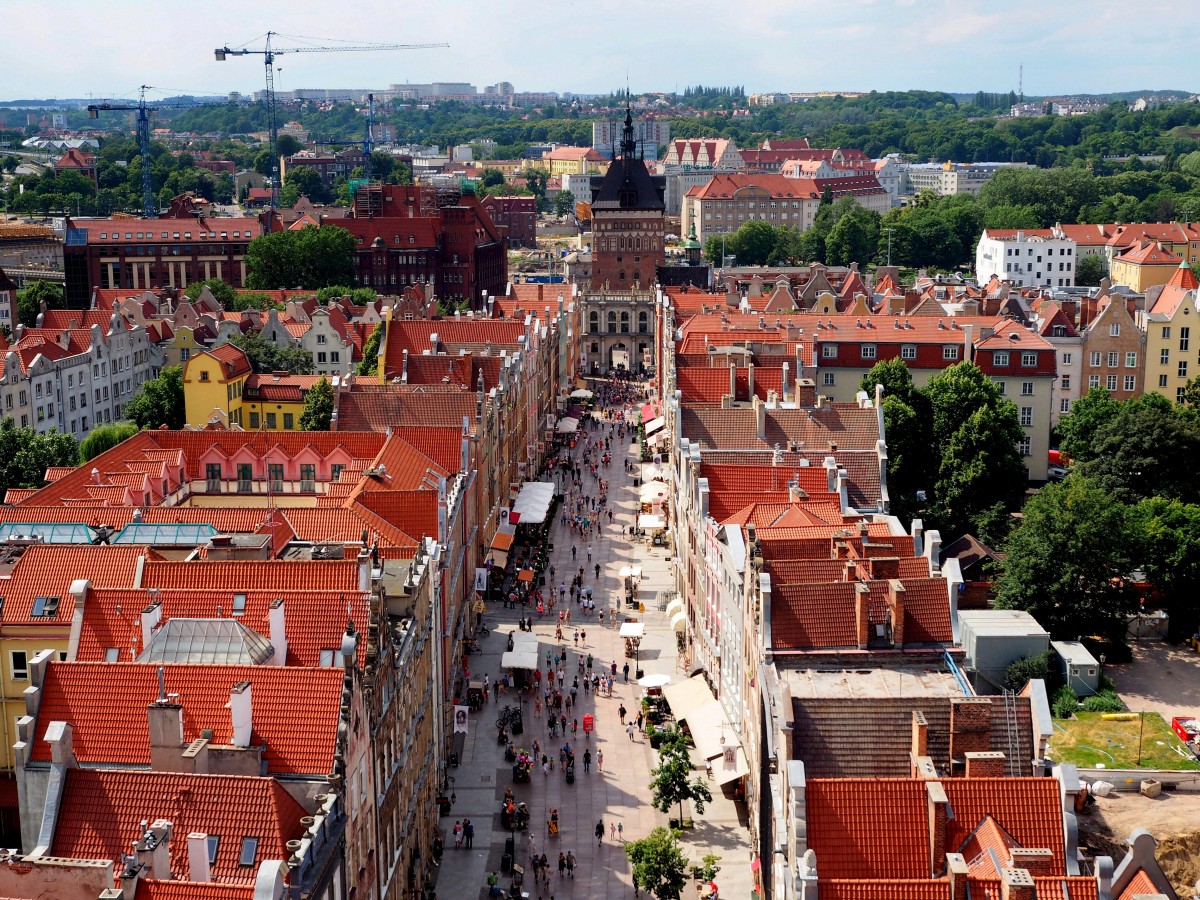 Zdjęcia: Gdańsk, Pomorze, z ratuszowej wieży..., POLSKA Zdjęcia: Gdańsk, Pomorze, z ratuszowej wieży..., POLSKA