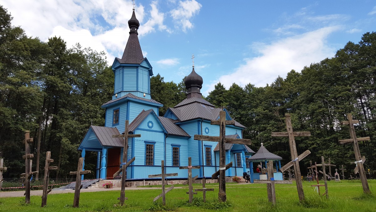 Zdjęcia: Koterka, Podlasie, Na niebiesko. Cerkiew w leśnym uroczysku, POLSKA Zdjęcia: Koterka, Podlasie, Na niebiesko. Cerkiew w leśnym uroczysku, POLSKA
