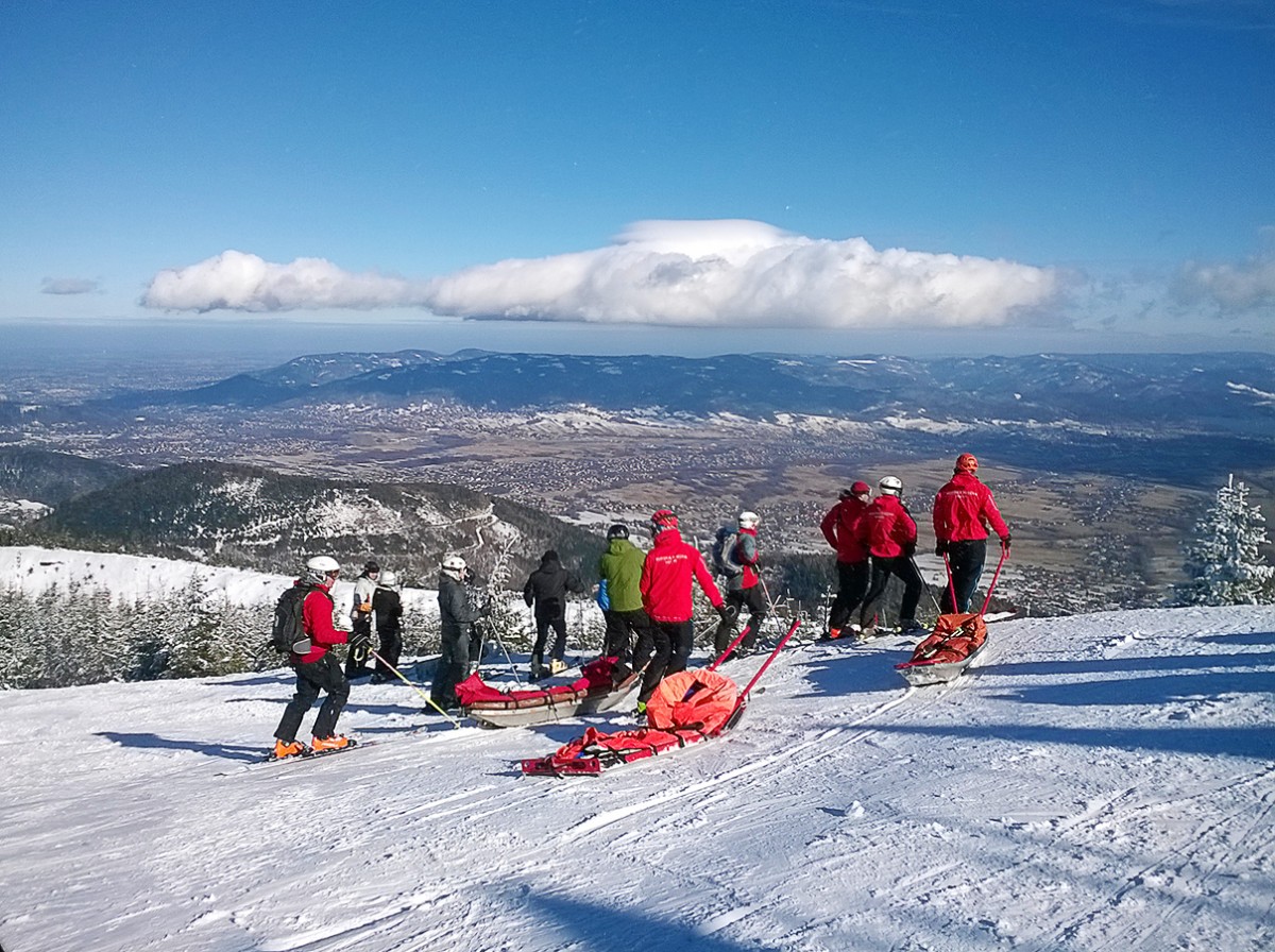 Zdjęcia: Szczyrk, Ratownicy górscy na Skrzycznem, POLSKA Zdjęcia: Szczyrk, Ratownicy górscy na Skrzycznem, POLSKA