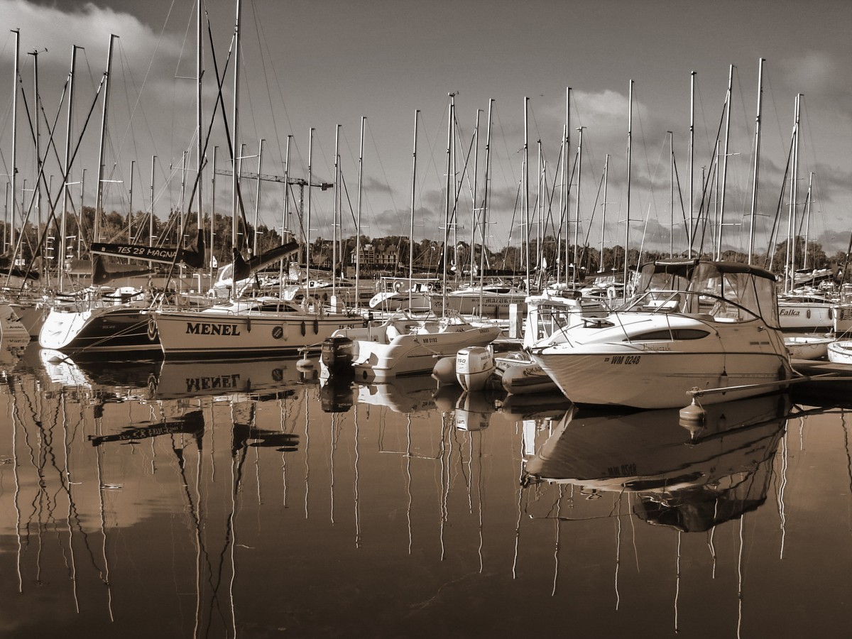 Zdjęcia: Port jachtowy, Mazury, Mikołajki, POLSKA Zdjęcia: Port jachtowy, Mazury, Mikołajki, POLSKA