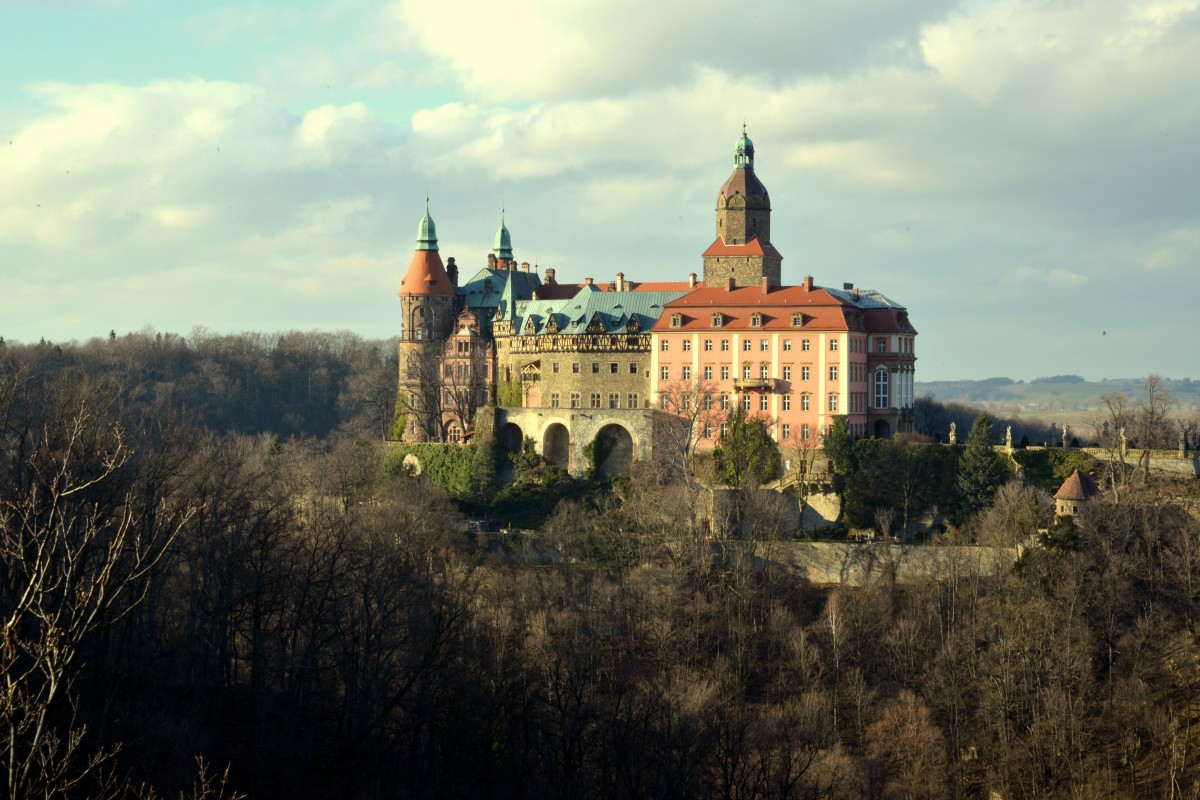 Zdjęcia: Wałbrzych, dolnośląskie, Widok na Zamek Książ, POLSKA Zdjęcia: Wałbrzych, dolnośląskie, Widok na Zamek Książ, POLSKA