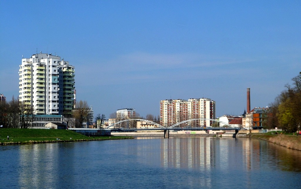 Zdjęcia: Opole, opolskie, Odra, widok na most, POLSKA Zdjęcia: Opole, opolskie, Odra, widok na most, POLSKA