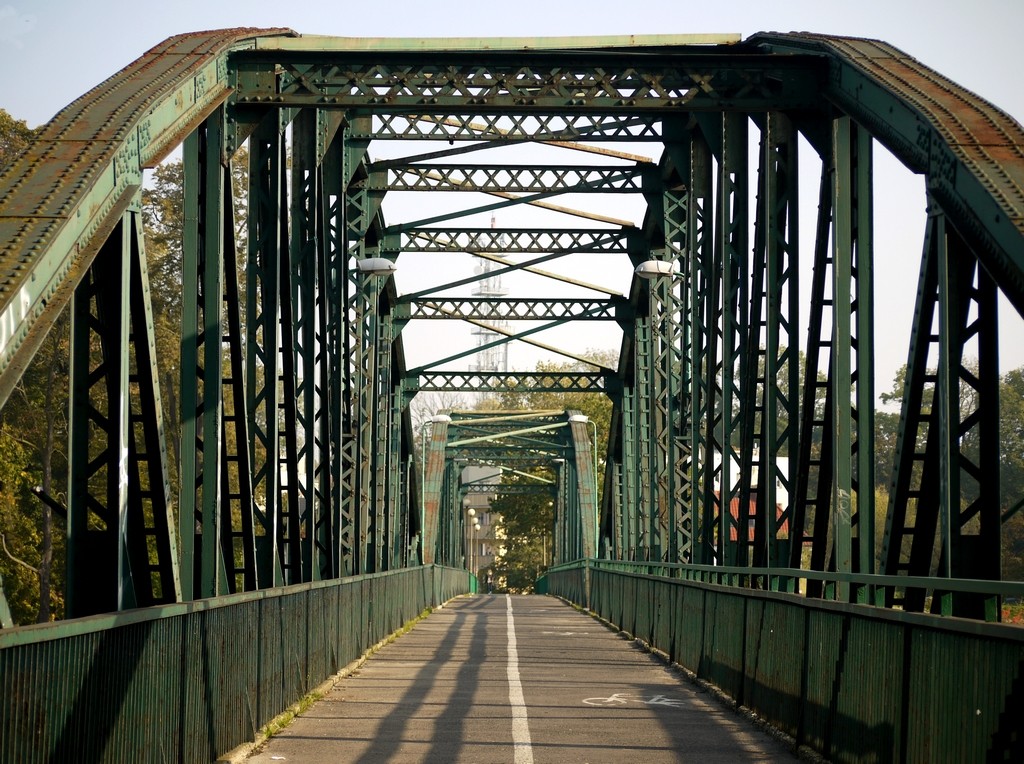Zdjęcia: Nad Odrą, opolskie, Most kratowy, pieszo rowerowy, POLSKA Zdjęcia: Nad Odrą, opolskie, Most kratowy, pieszo rowerowy, POLSKA