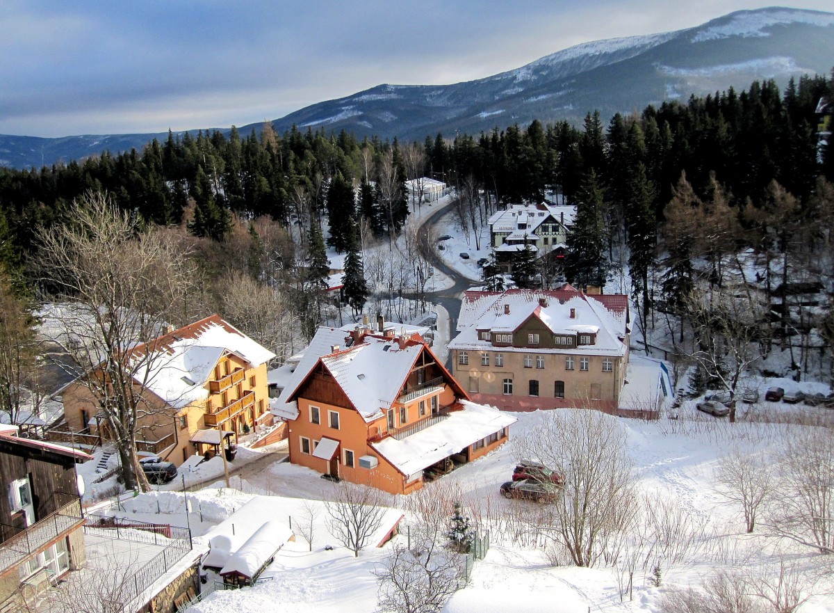 Zdjęcia: Karpacz, Karkonosze, na biało..., POLSKA Zdjęcia: Karpacz, Karkonosze, na biało..., POLSKA