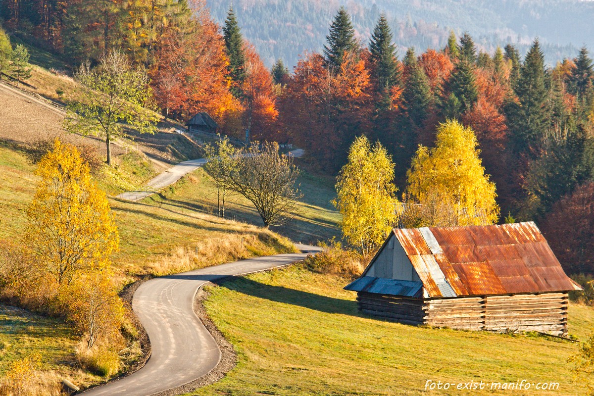Zdjęcia: Beskid Wyspowy, Beskid Wyspowy, Jesień w Beskidzie, POLSKA Zdjęcia: Beskid Wyspowy, Beskid Wyspowy, Jesień w Beskidzie, POLSKA