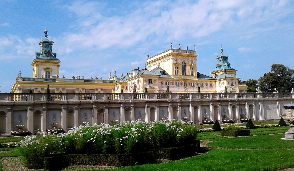 Zdjęcia: Wilanów, mazowieckie, Pałac od stony ogrodu i parku., POLSKA Zdjęcia: Wilanów, mazowieckie, Pałac od stony ogrodu i parku., POLSKA