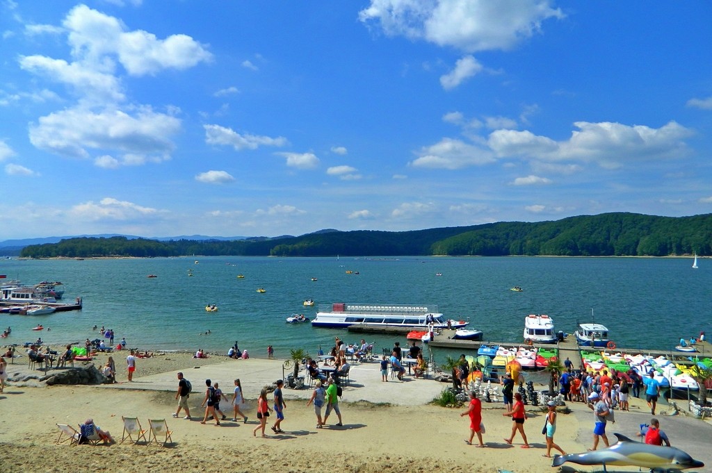 Zdjęcia: Solina, podkarpackie, Plaża przy zaporze, POLSKA Zdjęcia: Solina, podkarpackie, Plaża przy zaporze, POLSKA