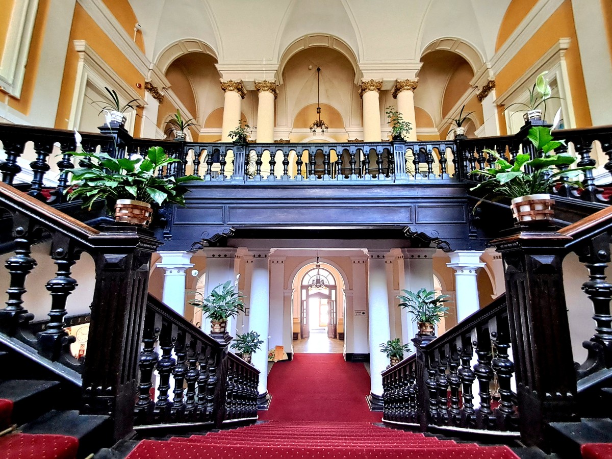 Zdjęcia: Krynica Zdrój , Małopolska , Stary Dom Zdrojowy, schody, POLSKA Zdjęcia: Krynica Zdrój , Małopolska , Stary Dom Zdrojowy, schody, POLSKA