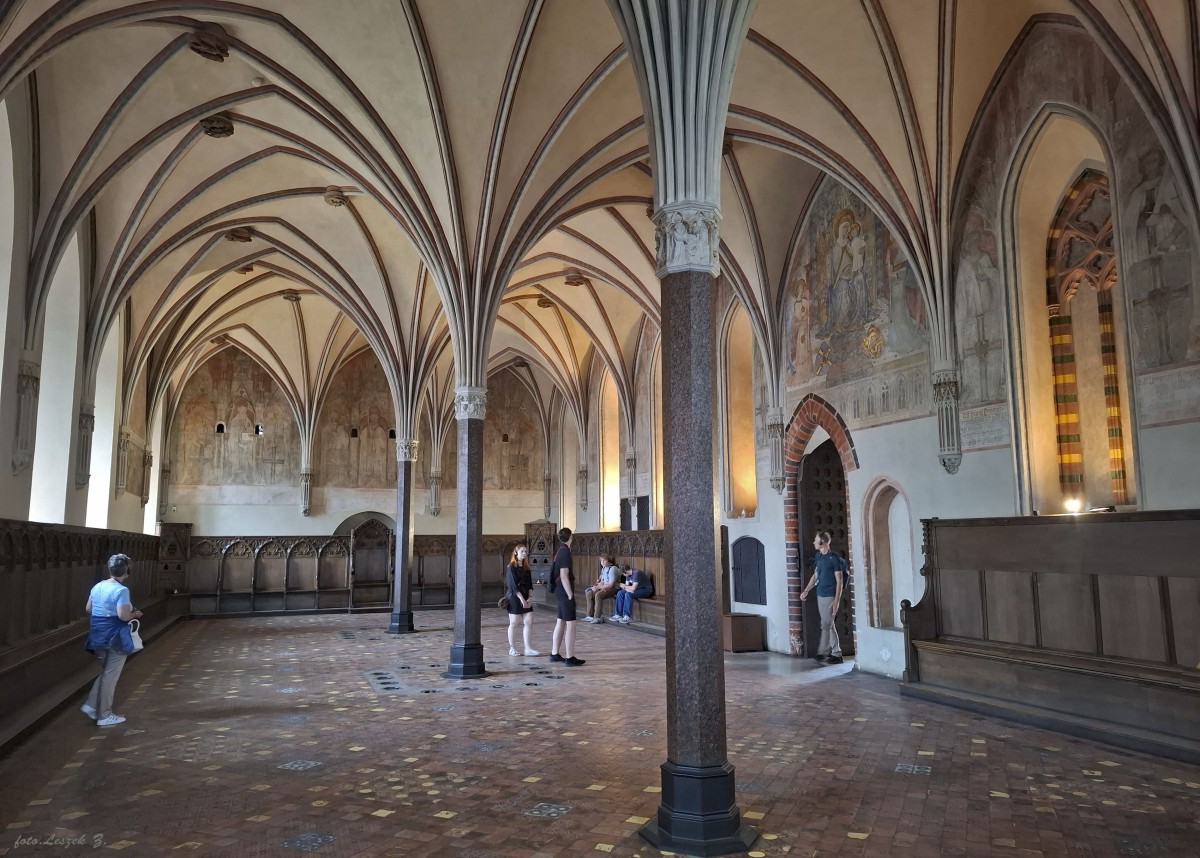 Zdjęcia: Malbork., woj.pomorskie., Refektarz konwentu - zamek wysoki., POLSKA Zdjęcia: Malbork., woj.pomorskie., Refektarz konwentu - zamek wysoki., POLSKA