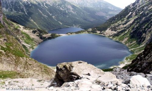 Zdjęcie POLSKA / Zakopane / High Tatras / Rysy- widok na Czarny Staw i Morskie Oko