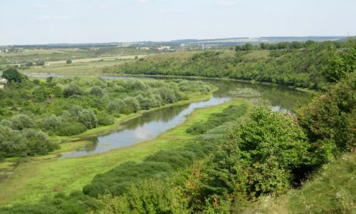 Zdjcie POLSKA / - / Dawna granica Polski na rzece Zbrucz / Kresy   Rzeka Zbrucz