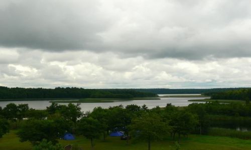 Zdjcie POLSKA / suwalski park krajobrazowy / jez.Wigry -widok od strony miejscowoci Bryzgiel / Nocleg z adnym widokiem