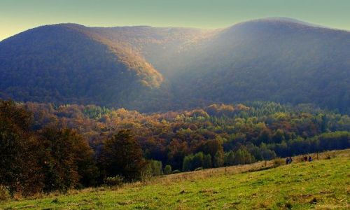 Zdjecie POLSKA / Podkarpacie / Bieszczady, Przecz Wyniaska / Soce nad Ma Rawk