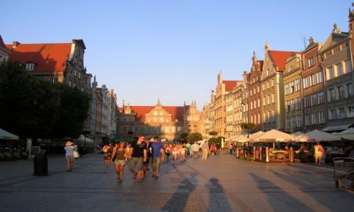Zdjcie POLSKA / Gdansk / Centrum / Ulica Dlugi targ w Gdansku
