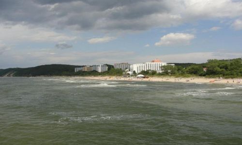 Zdjecie POLSKA / zachodniopomorskie / Midzyzdroje / widok z molo w Midzyzdrojach
