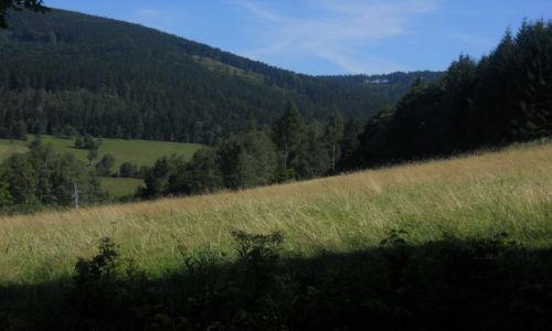 Zdjcie POLSKA / masyw snieznika / widok z drogi / sudety