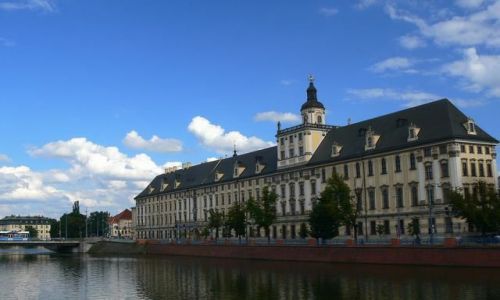 Zdjecie POLSKA / DONY LSK / Budynek Uniwerstetu Wrocawskiego - od strony Odry / Wrocaw miasto piknych plenerw II
