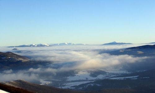 Zdjecie POLSKA / bieszczady / pooniny / inwersja w bieszczadach
