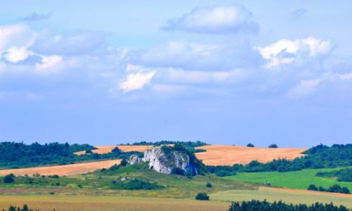 Zdjcie POLSKA / lskie / Podzamcze / Widziane z wiey Grodu Birw