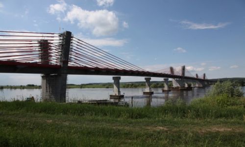 Zdjcie POLSKA / Pomorze / Kwidzyn / Most w Kwidzynie, w budowie