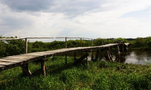 Zdjecie POLSKA / Podlasie / Gdzie nad narwi / Narwiaski most