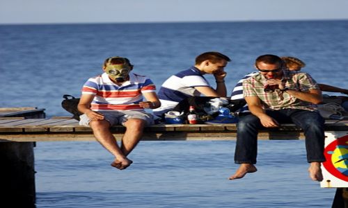 Zdjecie POLSKA / Sopot / Sopot, mae molo / Lato nad zanieczyszczonym Batykiem