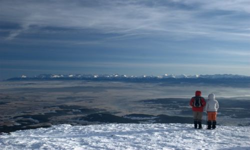 Zdjecie POLSKA / Beskid ywiecki / Babia Gra / podziwiajac Tatry z Babiej