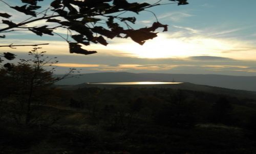 Zdjecie POLSKA / Beskid / widok na zbiornik wodny na Grze ar / Zachd Soca nad arem