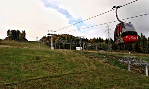 Zdjecie POLSKA / Beskid Sdecki. / Czarny Potok / Kolej gondolowa na Jaworzyn.