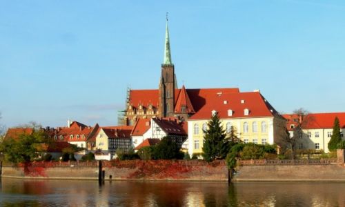 Zdjcie POLSKA / DOLNY LSK / WROCLAW / Ostrw  Tumski w jesiennym socu