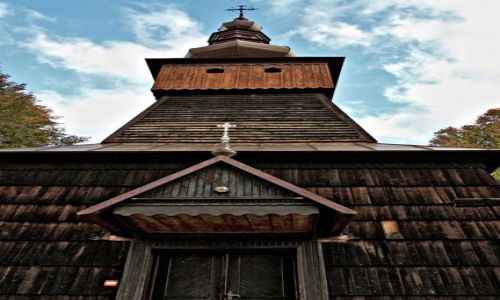 Zdjecie POLSKA / Beskid Sdecki. / Jastrzbik. / Styl budownictwa zachodnio-emkowskiego.