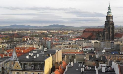 Zdjecie POLSKA / Dolny lsk / Wiea / widnica widok z wiey