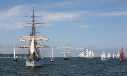 Zdjęcie POLSKA / Pomorze / The Cutty Sark Tall Ship Race Gdynia 2009 / Sørlandet pod żaglami
