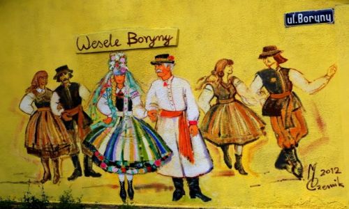 Zdjecie POLSKA / odzkie / Lipce Reymontowskie / Na cianie karczmy Borynianka