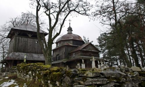 Zdjecie POLSKA / Roztocze Wschodnie / Wielka Wola gm Narol / Opuszczona cerkiew z 1755 r. 