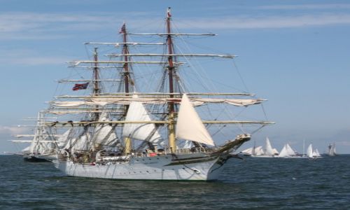 Zdjecie POLSKA / Pomorze / Gdynia - The Tall Ships' Races Gdynia 2009 / Sørlandet, norweska fregata