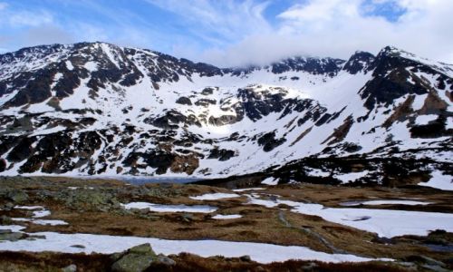 Zdjecie POLSKA / Tatry Wysokie / Dolina Piciu Staww / Szpiglasowa Przecz pod chmurami