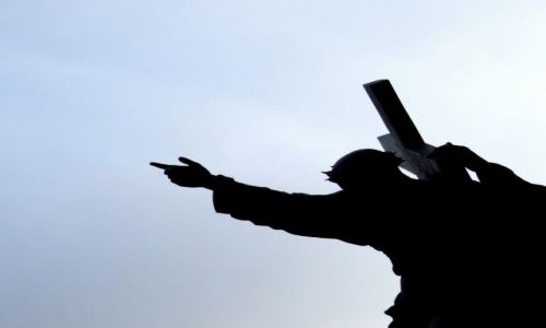 Zdjecie POLSKA / Warszawa / Kościół św. Krzyża / droga