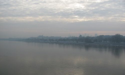 Zdjecie POLSKA / Warszawa / Widok z Mostu Gdaskiego / Sylwestrowa panorama Warszawy