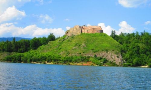 Zdjęcie POLSKA / PIENINY / CZORSZTYN / ZAMEK NAD JEZIOREM