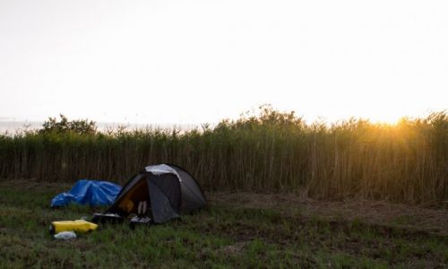 POLSKA / Podlasie / Grajewo / Nocleg na torfowisku