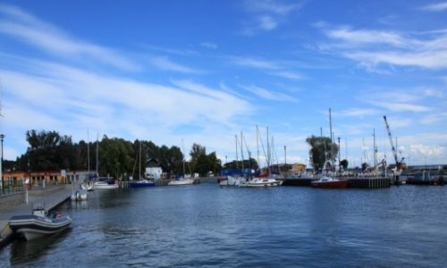 POLSKA / Pomorze / Krynica Morska / Marina w budowie