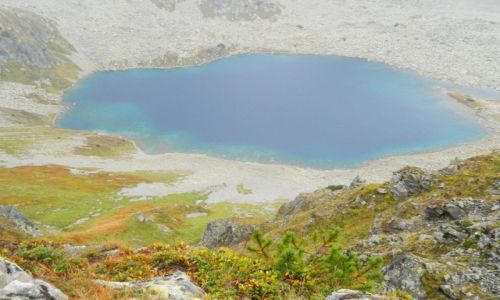 Zdjęcie POLSKA / Tatry / w drodze na walentynkowy wierch / widok na zadni staw polski 12.09.14