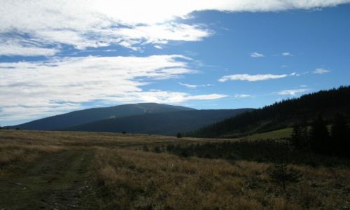 Zdjęcie POLSKA / Beskid Żywiecki / Hala Uszczawne / Pilsko - widok z hali Uszczawne