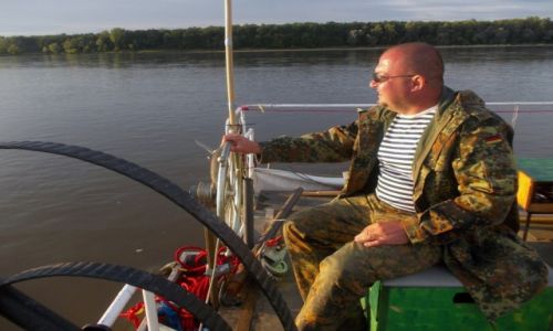 POLSKA / Mazowsze / Wisa- rodkowy bieg / Wis na tratwie-dziwolgu.