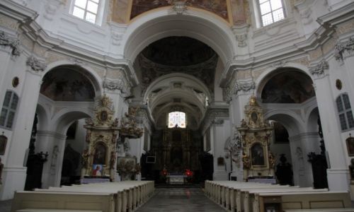 Zdjcie POLSKA / Wielkopolska / Ld nad Wart / Nawa gwna kocioa pw. Najwitszej Marii Panny i w. Mikoaja
