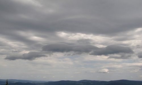 Zdjcie POLSKA / Beskid ywiecki / Hala Miziowa / Stado bizonw po niebie mknie