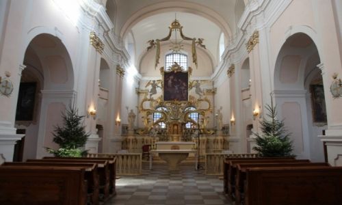 Zdjcie POLSKA / Sowia Gra w Puszczy Bieniszewskiej,powiat koniski / Eremem oo. Kameduw w Bieniszewie / Wntrze Kocioa Ofiarowania Najwitszej Maryi Panny