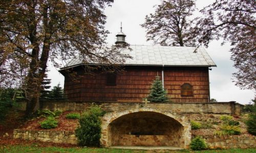 Zdjęcie POLSKA / Podkarpacki / Klimkówka / Kościół drewniany